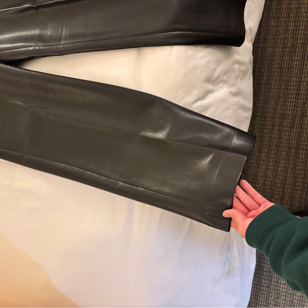 Wilfred vegan leather Black Women's Trousers The Effortless Pant™ New - Picture 10 of 15